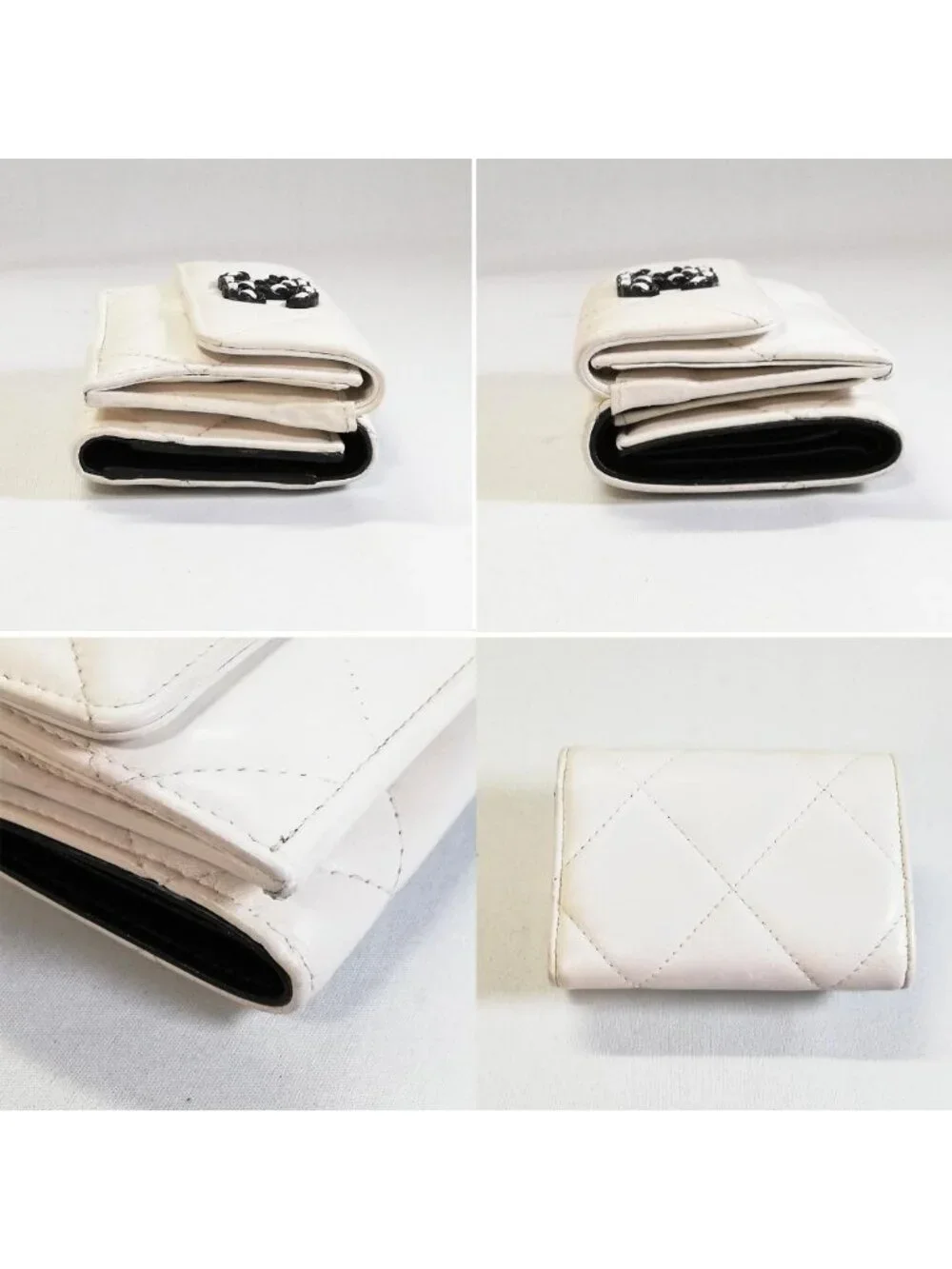 Chanel 19 Trifold Wallet Dizeneuf White